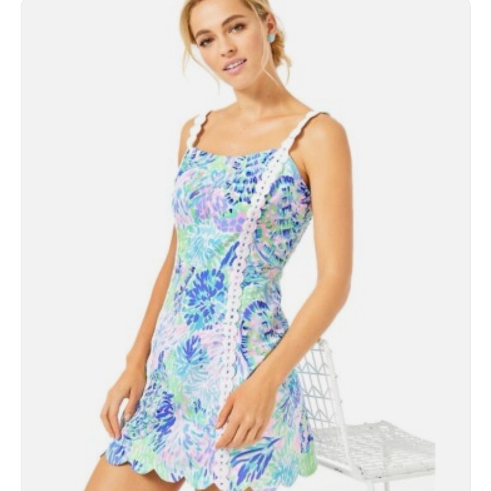 Lilly Pulitzer Pink and White Dress